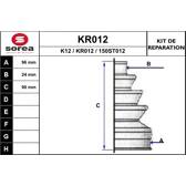 Kit cuffia, Semiasse EAI - KR012