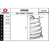 Jeu de joints-soufflets (Cardan) EAI - KR066