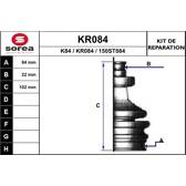Jeu de joints-soufflets (Cardan) EAI - KR084