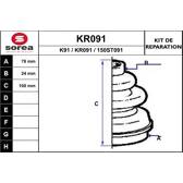 Jeu de joints-soufflets (Cardan) EAI - KR091