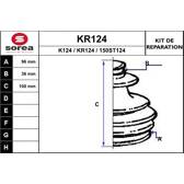 Jeu de joints-soufflets (Cardan) EAI - KR124