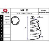 Jeu de joints-soufflets (Cardan) EAI - KR162