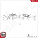Semiassi ESEN SKV - 40SKV054