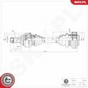 Semiassi ESEN SKV - 40SKV081
