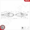 Semiassi ESEN SKV - 40SKV405
