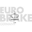 Bremsbeläge vorne EUROBRAKE - 5502223953