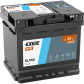 Accu 55Ah/540A EXIDE - EL550
