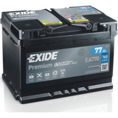 Starterbatterie 77Ah/760A EXIDE - EA770