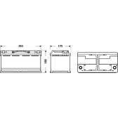 Starterbatterie 95Ah/850A EXIDE - EK950