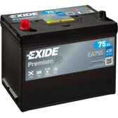 Batería de arranque 75Ah/630A EXIDE - EA755