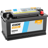 Batería de arranque 80Ah/700A EXIDE - EB802