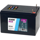Bateria de arranque 14Ah/80A EXIDE - EK143