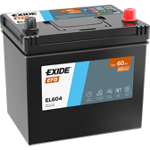 Bateria de arranque 60Ah/520A EXIDE - EL604