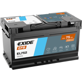 Bateria de arranque 75Ah/730A EXIDE - EL752