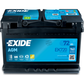 Batteria per auto da 72 Ah/760 A EXIDE - EK720