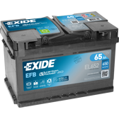 Batteria avviamento 65Ah/650A EXIDE - EL652