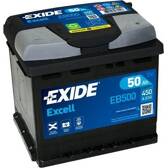 Batterie de voiture 50Ah/450A EXIDE - EB500