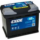 Batterie de voiture 62Ah/540A EXIDE - EB620