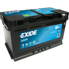 Batterie de voiture 80Ah/800A EXIDE - EK800