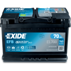Batterie de voiture 70Ah/760A EXIDE - EL700