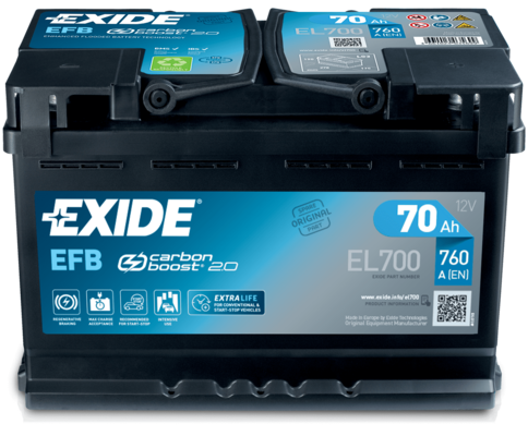 Starter Battery 70Ah/760A