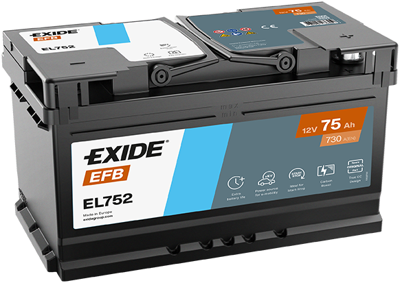 Starter Battery 75Ah/730A