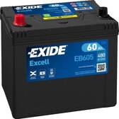 Batterie de voiture 60Ah/480A EXIDE - EB605