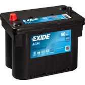 Accu 50Ah/800A EXIDE - EK508
