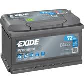 Accu 72Ah/720A EXIDE - EA722