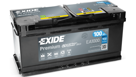 Starterbatterie 100Ah/900A EXIDE EA1000
