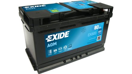 Starterbatterie 80Ah/800A EXIDE EK800