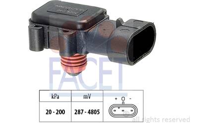 Capteur de pression d'air et de suralimentation (MAP) FACET