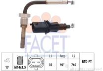 Sensor, temp. gas escape