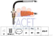 Sensor, temp. gas escape