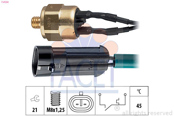 Temperature Switch, coolant warning lamp