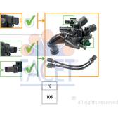 Termostato, refrigerante FACET - 7.8866K