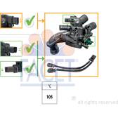 Thermostat, Kühlmittel FACET - 7.8927K