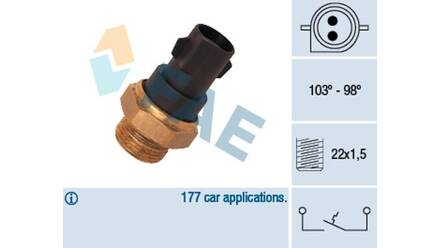 Interruptor de temperatura, ventilador del radiador FAE 37310