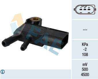 Sensor, exhaust pressure