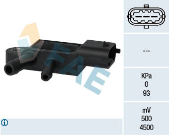 Sensor, exhaust pressure