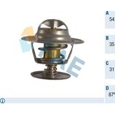 Thermostat, coolant FAE - 5307087
