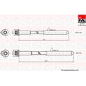 Bultsats, topplock FAI AutoParts - B2124