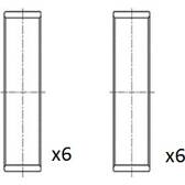 Coussinet de bielle (x12) FAI AutoParts - BB2078-STD