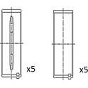 Kurbelwellenlager (x10) FAI AutoParts - BM1057-STD