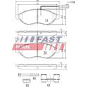 Bromsbelägg fram FAST - FT29130