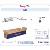 Kit bakre ljuddämpare easy2fit FAURECIA - FS25278