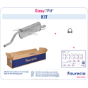Set endschalldämpfer FAURECIA - FS40033