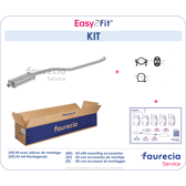 Kit middendemper easy2fit FAURECIA - FS15166