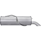 Silencieux Arrière Pour Peugeot 206 1.4 1.6 Hayon/CC 2000-2005 - Neuf, Acier Aluminié, Kit Montage