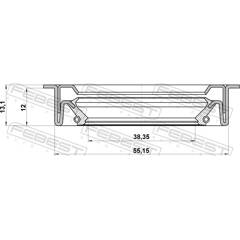 Joint D'étanchéité Différentiel Côté Boîte - Compatible Peugeot 206 - 3